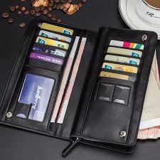 Long Men Wallets Business Long Zipper Large Capacity Quality Male Purse With Card Holder